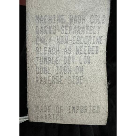 Vintage Hartstrings Baby Girl Black Velour Overalls/Romper Self Tie Size 24M - Picture 9 of 9